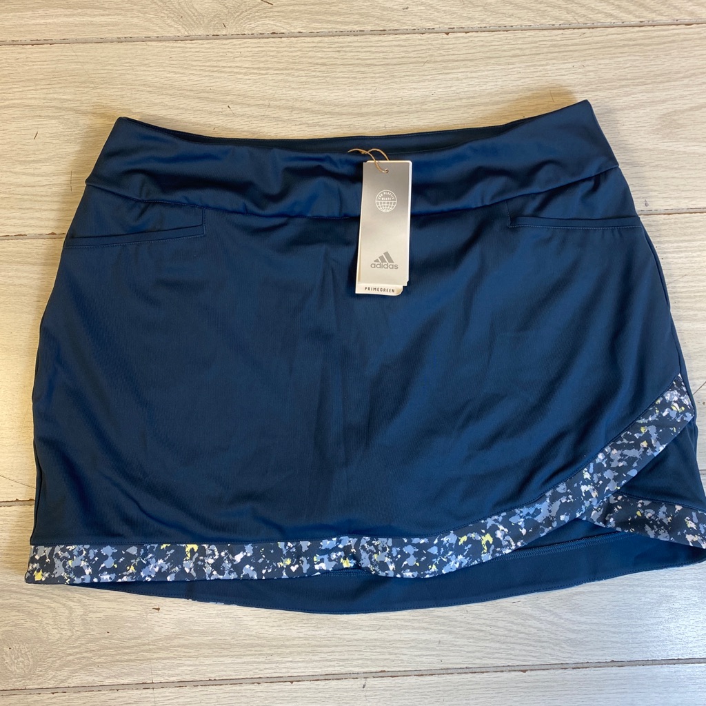 Adidas Women L Ultimate365 Aeroready Primegreen Navy Golf Skort Nwt Adidas Women L Ultimate365 Aeroready Primegreen Navy Golf Skort Nwt